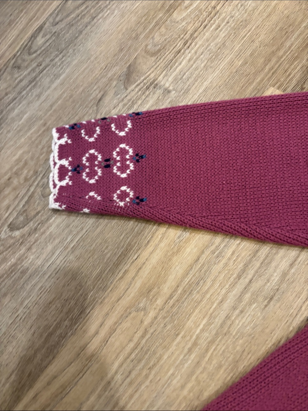 Vintage Amana Raspberry Pink Knit Button-Front Jacket Wool Blend. Made in USA - Picture 4 of 6